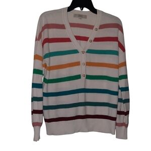 Loft Striped Sweater Small